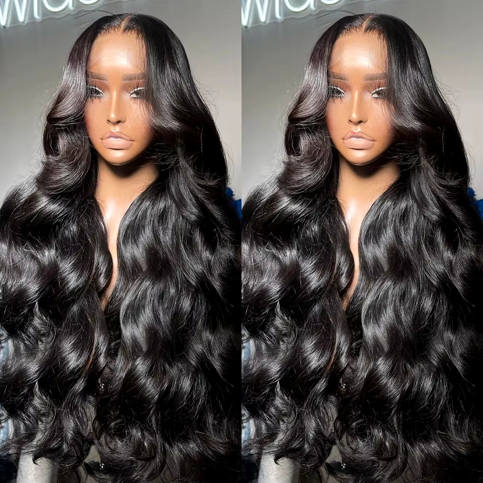 HD 13X6 Body Wave Lace Frontal Wig 13X4 Front Human Hair 5X5 Ready to Wear Go Glueless Wig 180 Density 30 40 Inch