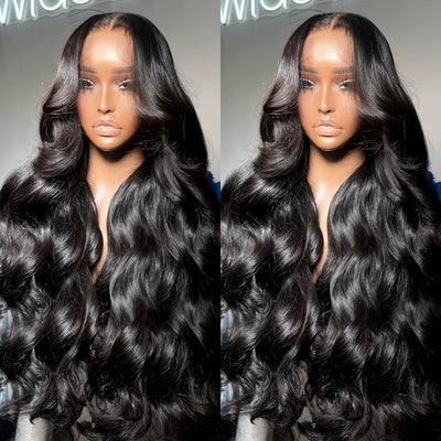 HD 13X6 Body Wave Lace Frontal Wig 13X4 Front Human Hair 5X5 Ready to Wear Go Glueless Wig 180 Density 30 40 Inch