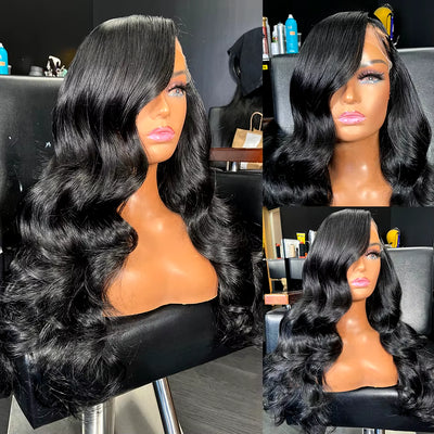 HD 13X6 Body Wave Lace Frontal Wig 13X4 Front Human Hair 5X5 Ready to Wear Go Glueless Wig 180 Density 30 40 Inch